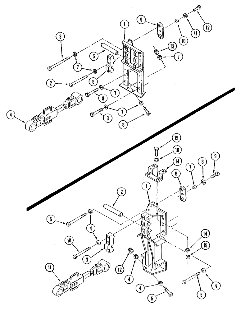 Схема запчастей Case IH STX325 - (09-03) - THREE POINT HITCH UPPER LINK WITH POWER TAKEOFF (09) - CHASSIS/ATTACHMENTS