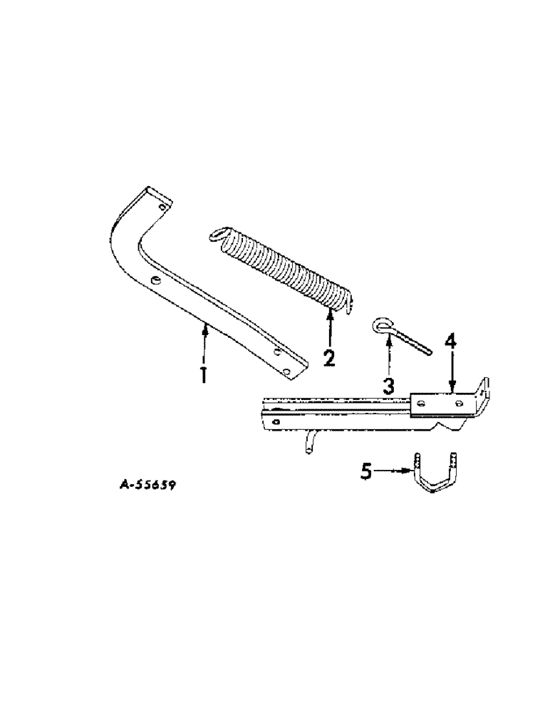 Схема запчастей Case IH LIQUID - (C-41) - LIQUID CHEMICAL FERTILIZERS, ATTACHING ARM SPRING LOADER APPLICATOR 