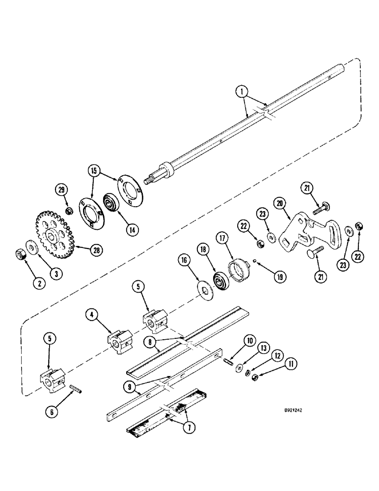 Схема запчастей Case IH 1800 - (9A-04) - BRUSH ROLL (13) - PICKING SYSTEM