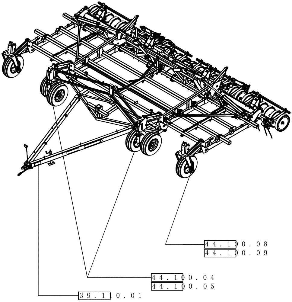 Схема запчастей Case IH 400 - (00.000.01) - PICTORIAL INDEX - AIR DRILL (00) - GENERAL & PICTORIAL INDEX