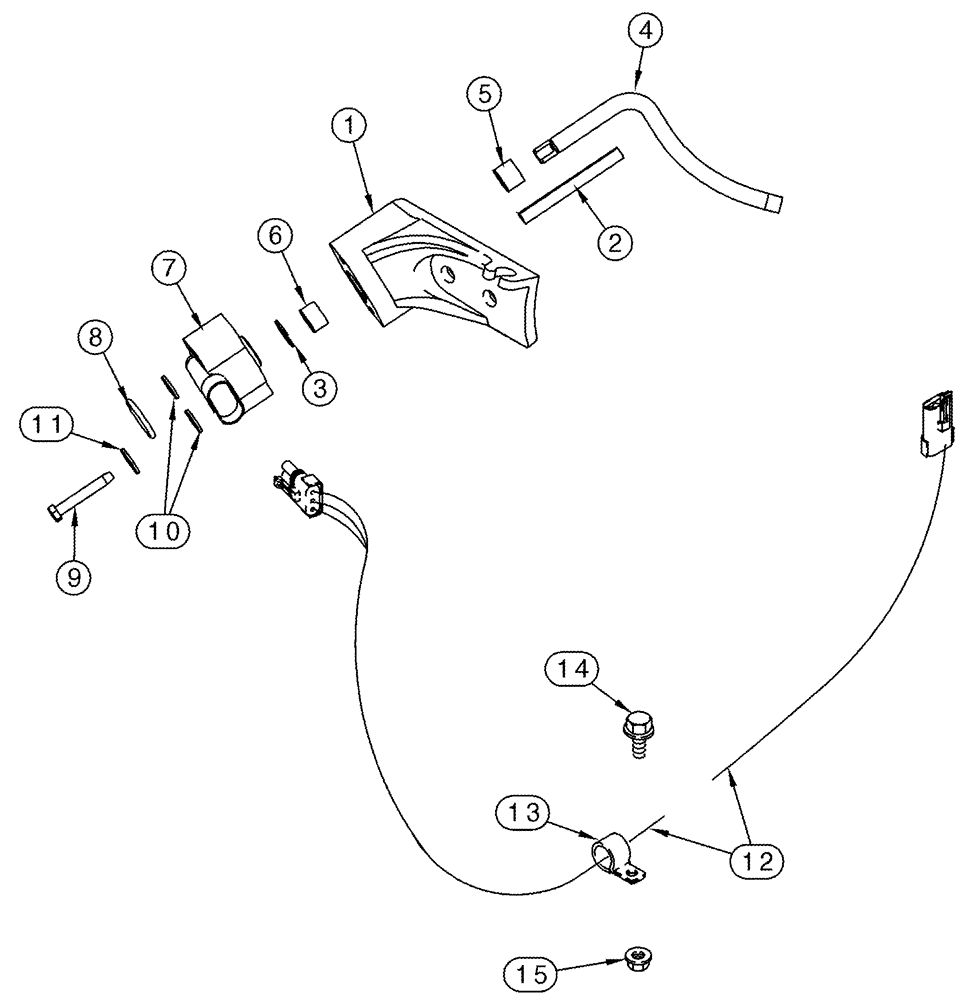 Схема запчастей Case IH 2377 - (04-21) - HARNESS - TAILINGS MONITOR (06) - ELECTRICAL