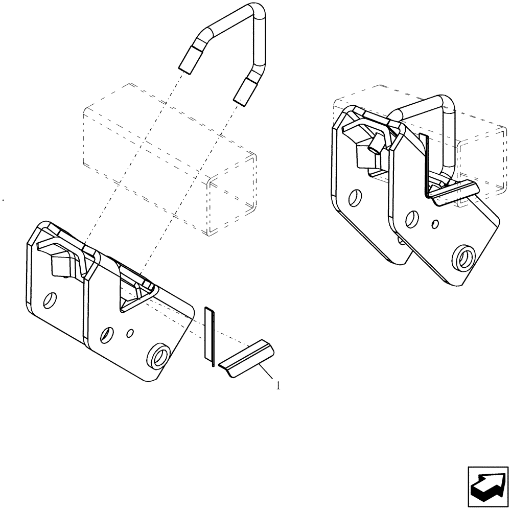 Схема запчастей Case IH 400 - (75.200.54) - ANTI-SKEWING TRIP SHIM KIT - 550 LB TRIPS (75) - SOIL PREPARATION