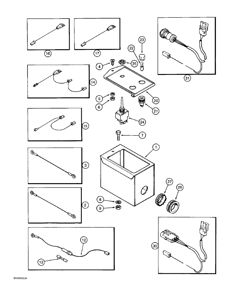 Схема запчастей Case IH 950 - (4-20) - MARKER CONTROL BOX (04) - ELECTRICAL SYSTEMS