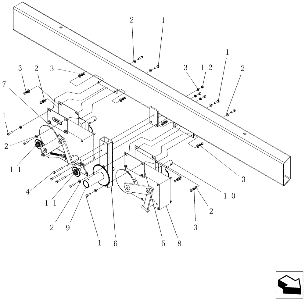 Схема запчастей Case IH 2230 - (75.300.04) - MECHANICAL DRIVE ASSEMBLY METER DRIVE ASSEMBLY (75) - SOIL PREPARATION