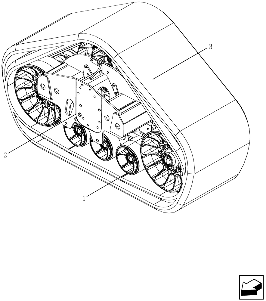 Схема запчастей Case IH 9120 - (48.999.01[04]) - DIA KIT TRACK FRAME AFX8120, AFX9120 (48) - TRACKS & TRACK SUSPENSION