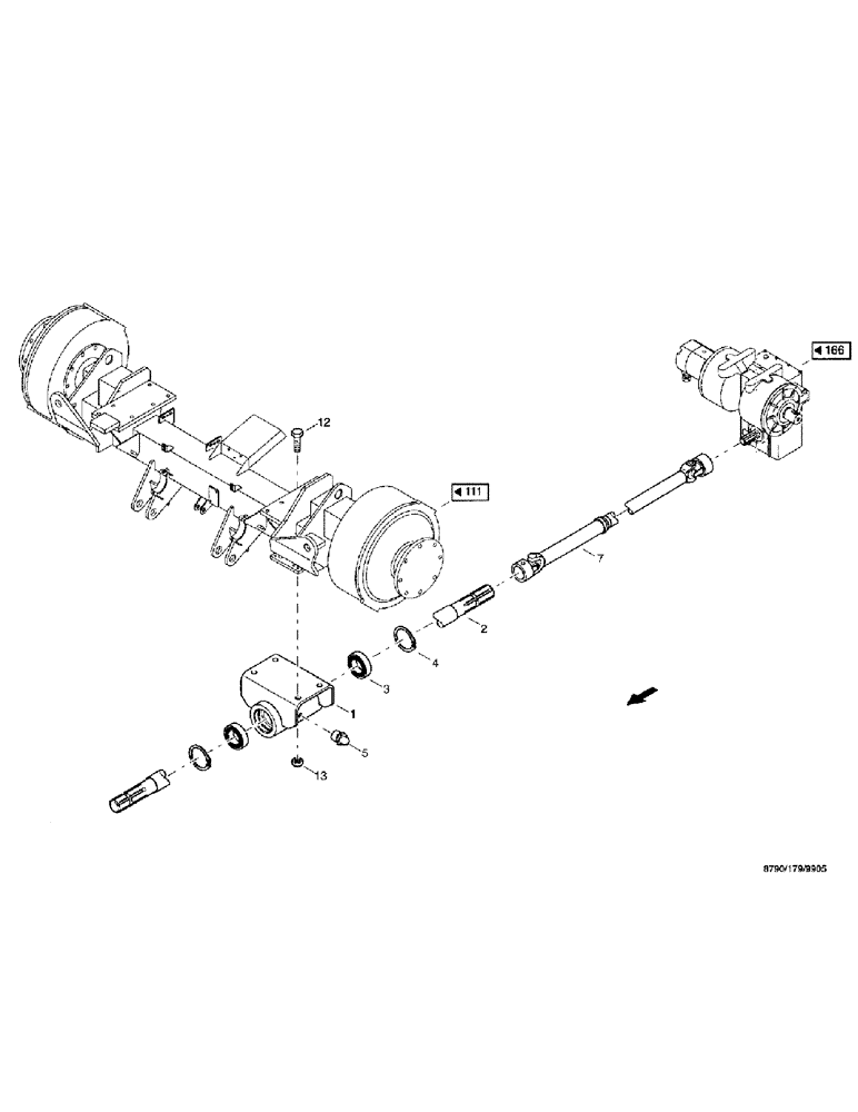 Схема запчастей Case IH 8790 - (027) - DRIVE SYSTEM, ADAPTER DRIVE (14) - MAIN GEARBOX & DRIVE