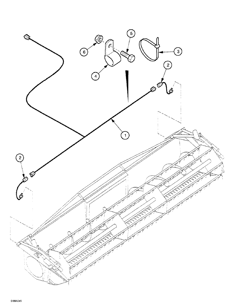 Схема запчастей Case IH 1030 - (5-2[01]) - HARNESS, FIELD TRACKER (55) - ELECTRICAL SYSTEMS