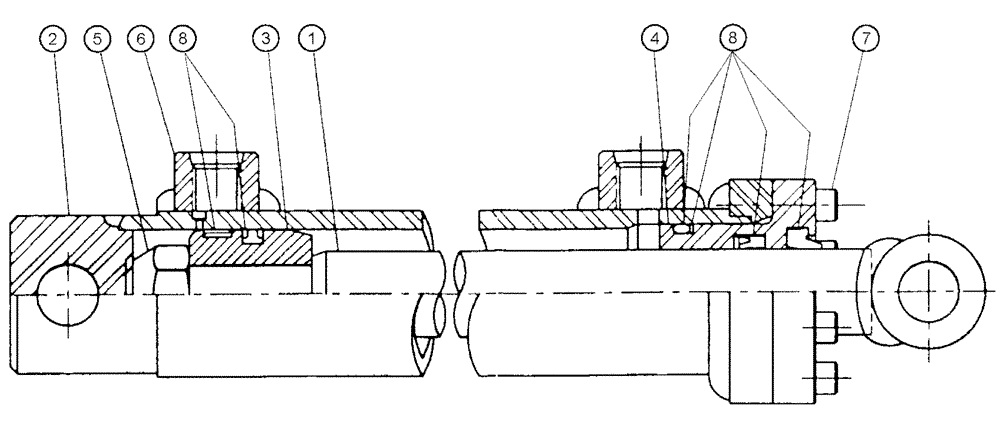 Схема запчастей Case IH SPX2130 - (07-009) - ACTIVE SUSPENSION Cylinders