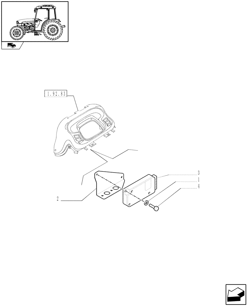 Схема запчастей Case IH FARMALL 85C - (1.75.1) - HPL WITH ELECTRONIC DRAFT CONTROL - ELECTRONIC CONTROL UNIT (VAR.330127-331127-332127-333127) (06) - ELECTRICAL SYSTEMS