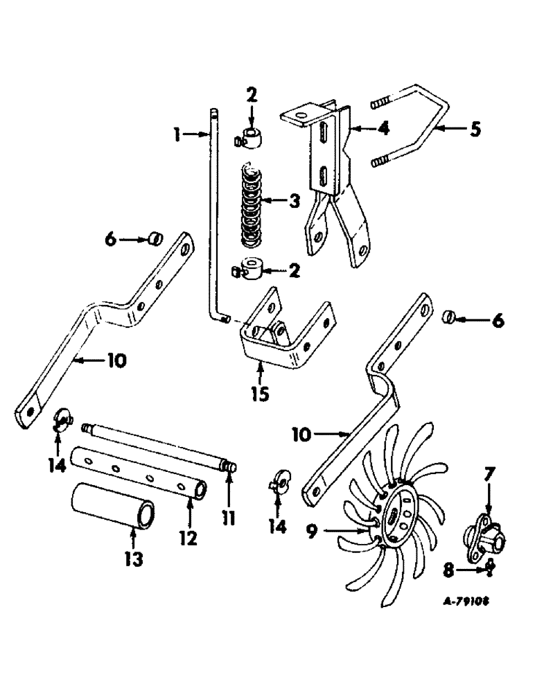 Схема запчастей Case IH 63-SERIES - (G-17) - ROTARY WEEDER ATTACHMENT 