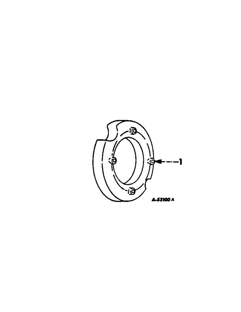 Схема запчастей Case IH 856 - (L-11) - WHEELS AND WHEEL WEIGHTS, FRONT WHEEL WEIGHTS, FARMALL TRACTORS Wheels & Wheel Weights