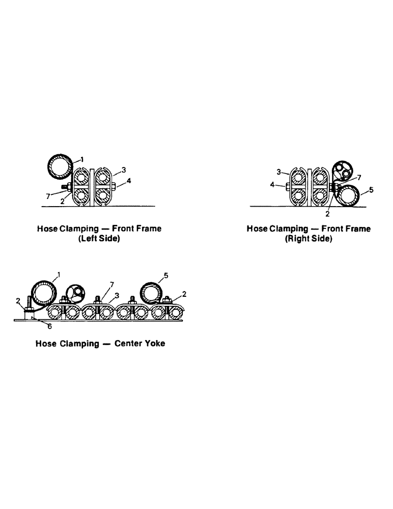 Схема запчастей Case IH PTA270 - (11-57) - HYDRAULIC HOSE MOUNTING, WITH DEPTH CONTROL Options & Miscellaneous