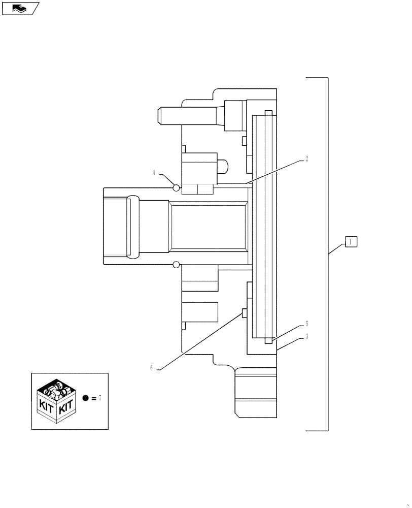 Схема запчастей Case IH 3330 - (29.100.11[08]) - RH HYDROSTATIC PUMP, INTERNAL GEAR ASSEMBLY, SN YCT032640 AND AFTER (29) - HYDROSTATIC DRIVE