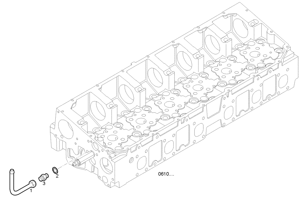 Схема запчастей Case IH F2CE9684E E015 - (3252.010) - BLEEDER TUBING 