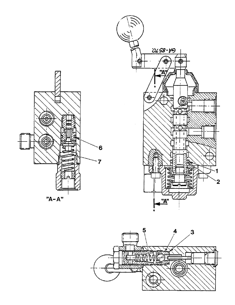 Схема запчастей Case IH 433 - (10-66) - ADDITIONAL CONTROL VALVE, DOUBLE ACTING - HENGSTLER (07) - HYDRAULICS