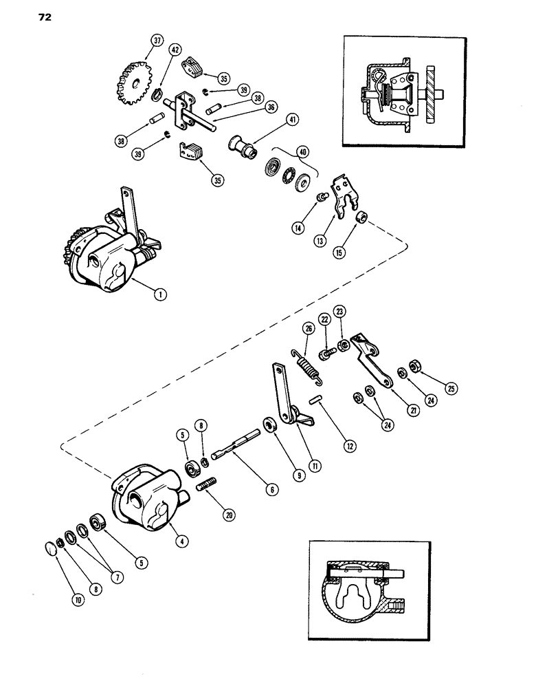 Схема запчастей Case IH 770 - (072) - GOVERNOR, 251B SPARK IGNITION ENGINE (03) - FUEL SYSTEM