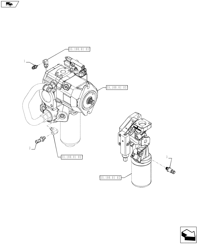 Схема запчастей Case IH PUMA 200 - (55.414.06) - PRESSURE OIL SENSORS (VAR.729004) (55) - ELECTRICAL SYSTEMS