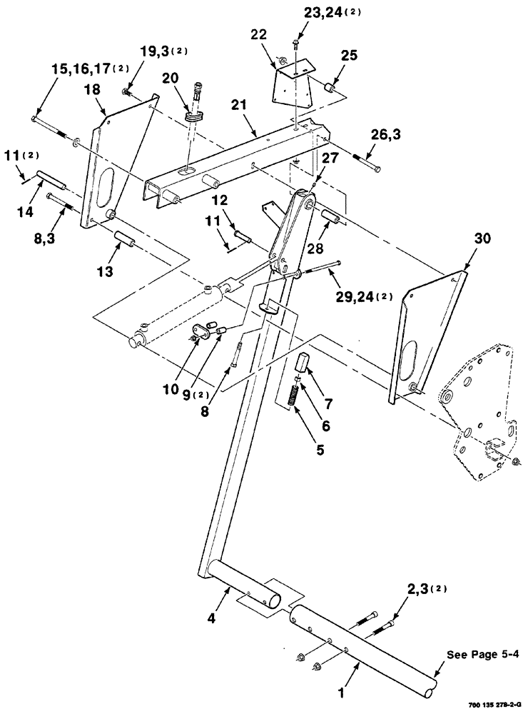 Схема запчастей Case IH RS561 - (05-006) - KICKER ASSEMBLY (RIGHT) (16) - BALE EJECTOR