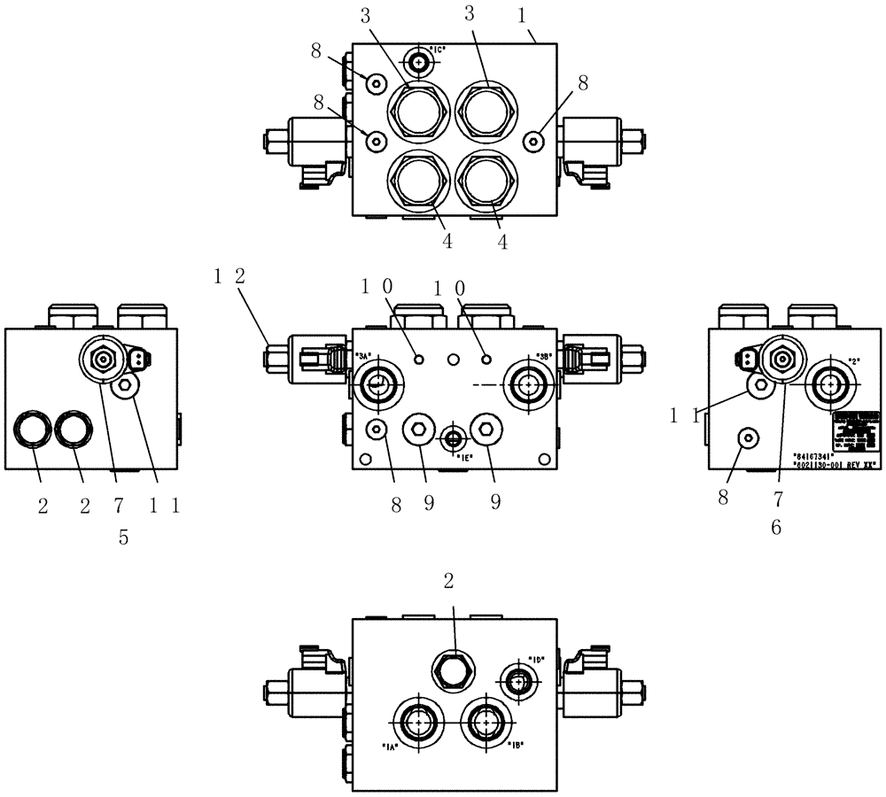 Схема запчастей Case IH 800 - (35.900.04) - VALVE, PRESSURE CONTROL 84167341 - DETAILS (35) - HYDRAULIC SYSTEMS