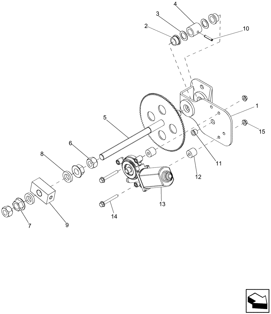 Схема запчастей Case IH 5130 - (74.130.18) - MOTOR ASSEMBLY, CLEANING FAN SPEED ADJUSTER (74) - CLEANING