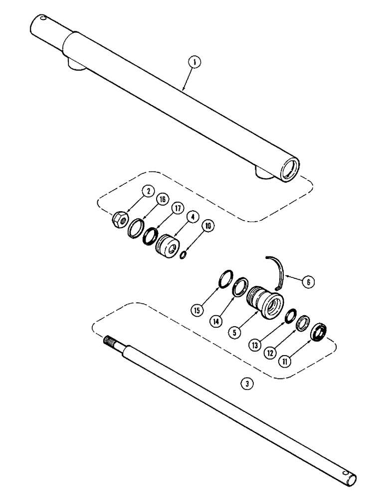 Схема запчастей Case IH 1010 - (8-14) - REEL FORE AND AFT CYLINDER (35) - HYDRAULIC SYSTEMS