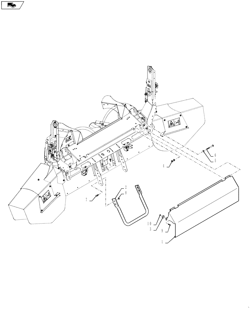 Схема запчастей Case IH 7230 - (88.230.16) - SPREADER ACCESS COVER (88) - ACCESSORIES