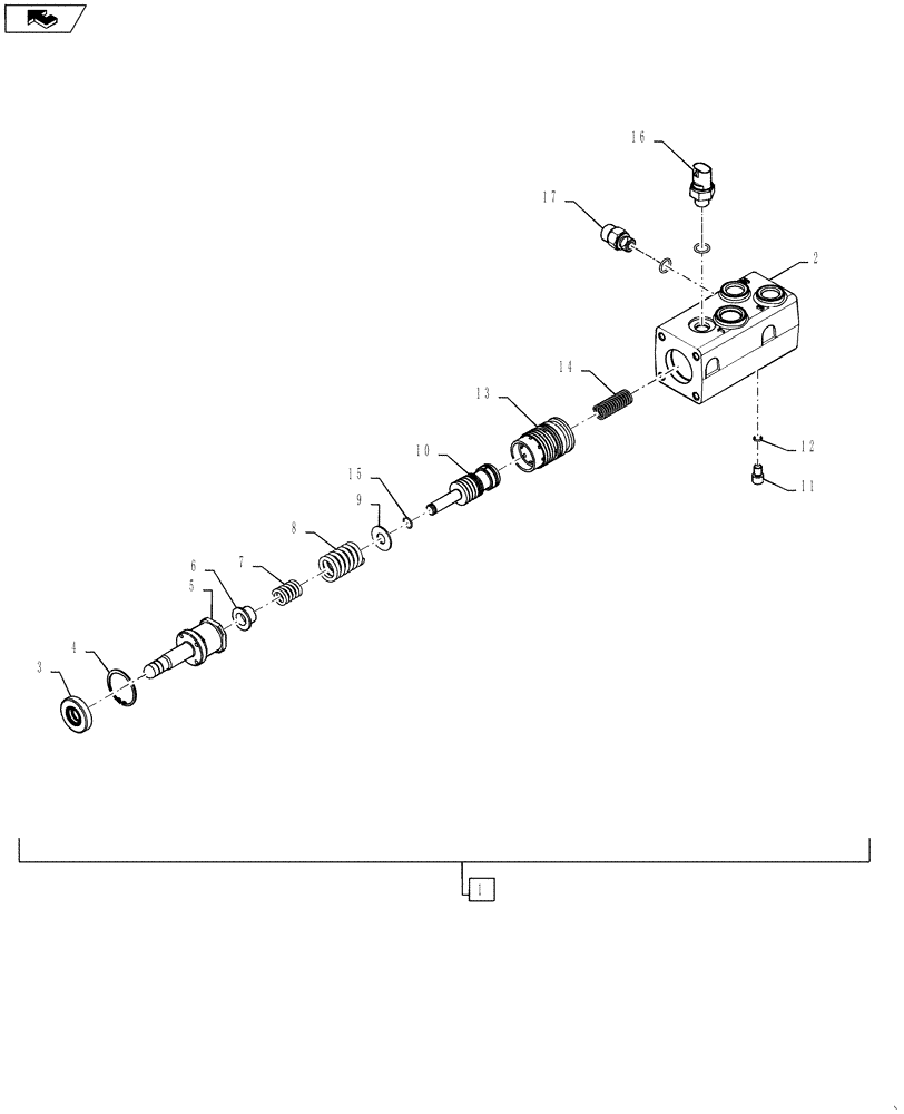 Схема запчастей Case IH STEIGER 450 - (33.202.01) - BRAKE VALVE - HIGH PRESSURE (33) - BRAKES & CONTROLS