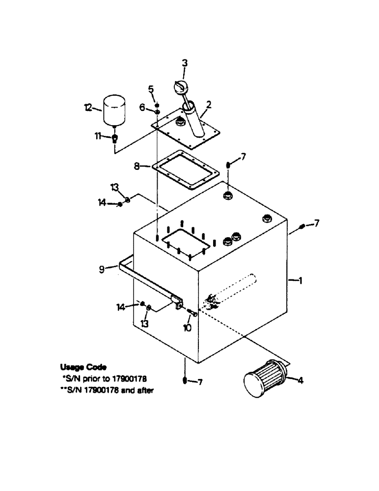 Схема запчастей Case IH 9130 - (08-09) - HYDRAULIC TANK AND MOUNTING (07) - HYDRAULICS