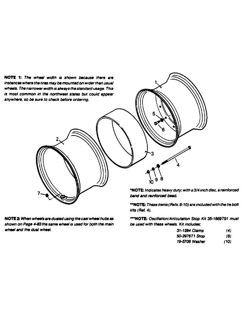 Схема запчастей Case IH 9130 - (04-84) - WHEELS, MAIN WHEELS, DUAL WHEELS (04) - Drive Train