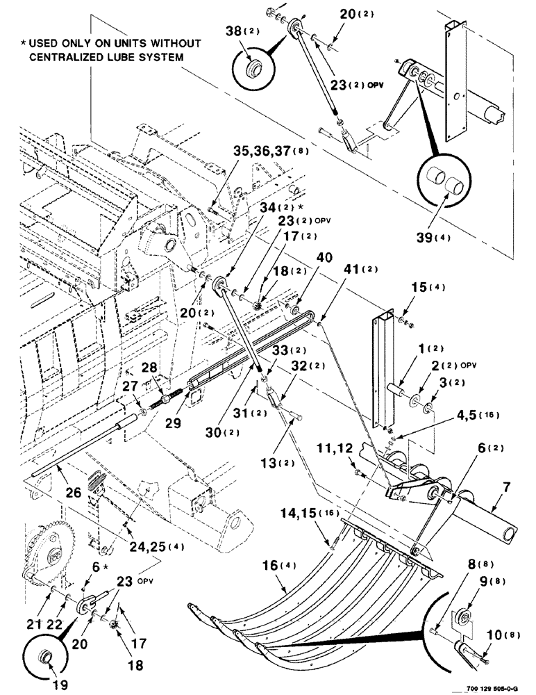 Схема запчастей Case IH 8575 - (2-32) - NEEDLE ASSEMBLY Driveline