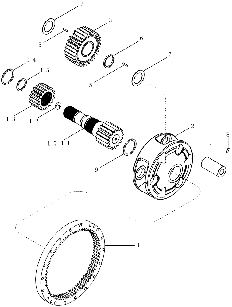 Схема запчастей Case IH MAGNUM 255 - (06-30) - REAR AXLE - PLANETARY (06) - POWER TRAIN