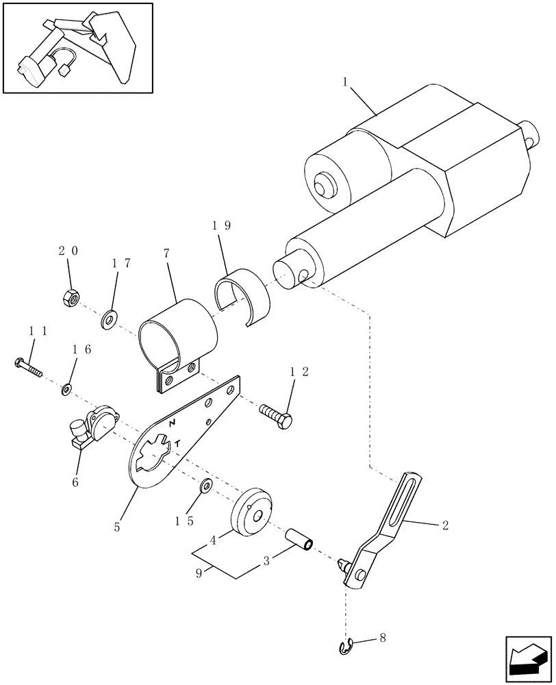 Схема запчастей Case IH RBX463 - (15.50) - ELECTRIC TWINE WRAP, ACTUATOR (15) - KNOTTER /WRAPPER