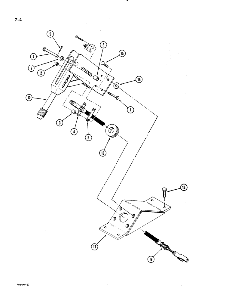 Схема запчастей Case IH STEIGER - (7-04) - PARK BRAKE CONTROLS (07) - BRAKES