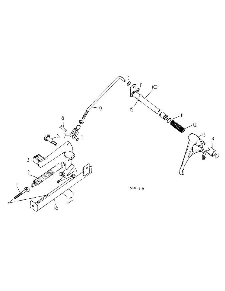 Схема запчастей Case IH 784 - (07-034) - DIFFERENTIAL LOCK, MACHINES FITTED W/CAB (04) - Drive Train