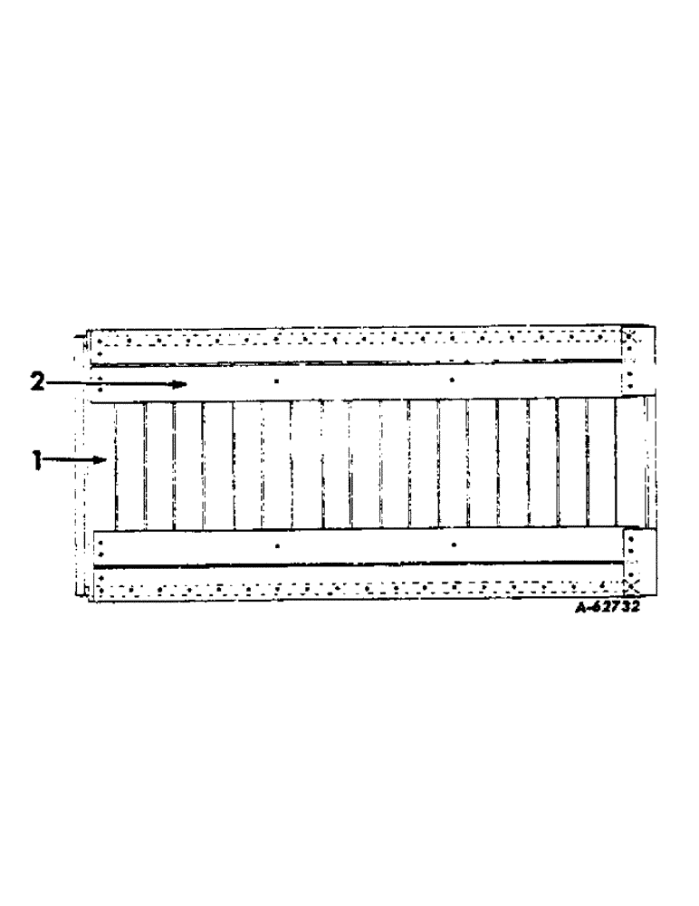 Схема запчастей Case IH VARIOUS - (B-124[1]) - TRAILER HITCHES, FLOOR BOARD ATTACHMENTS 