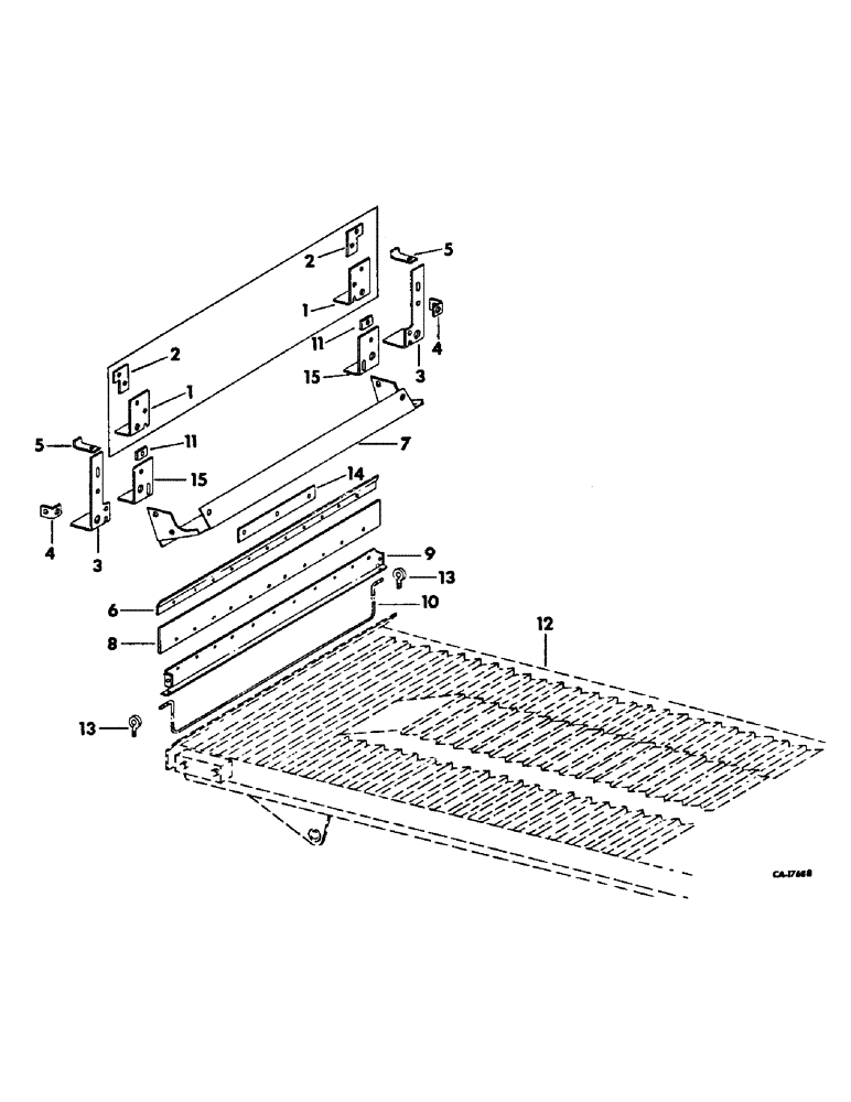 Схема запчастей Case IH 715 - (23-05) - GRAIN PAN, SHOE AND SHOE SIEVE, CONCAVE SEAL AND GRAIN PAN RELATED PARTS Grain Pan, Shoe & Shoe Sieve