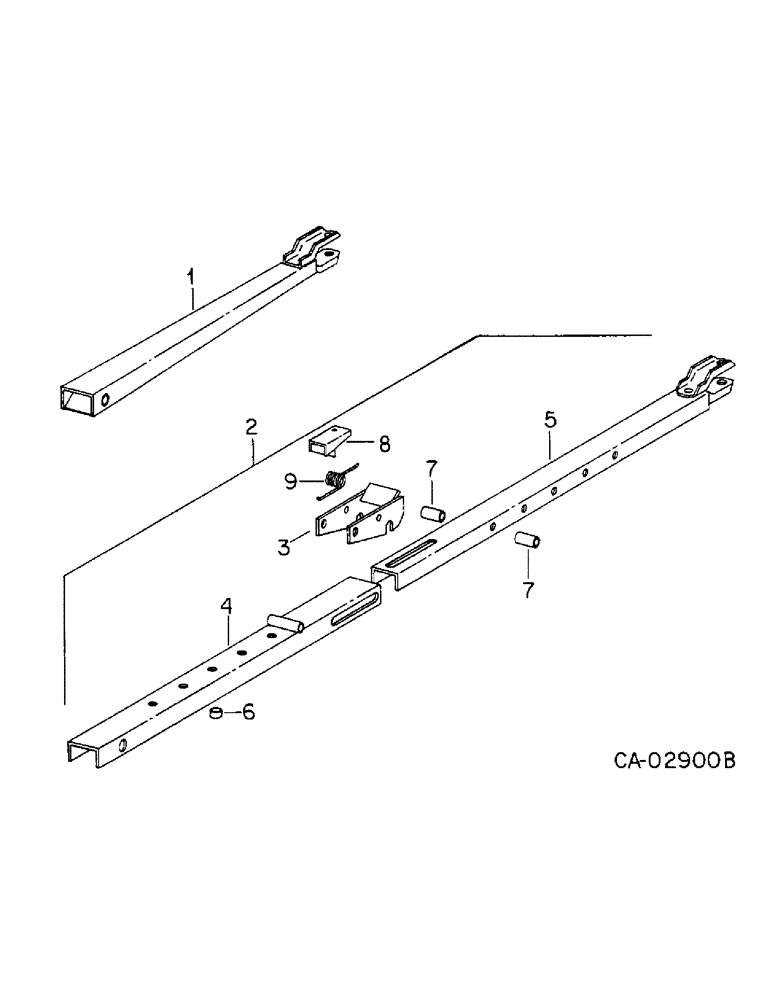 Схема запчастей Case IH VARIOUS - (D-30) - HITCH POLES 