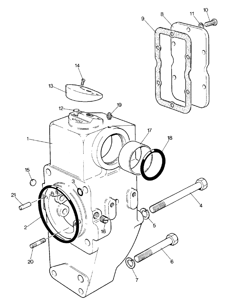 Схема запчастей Case IH 1690 - (K09-1) - RAMSHAFT BRACKET (07) - HYDRAULICS