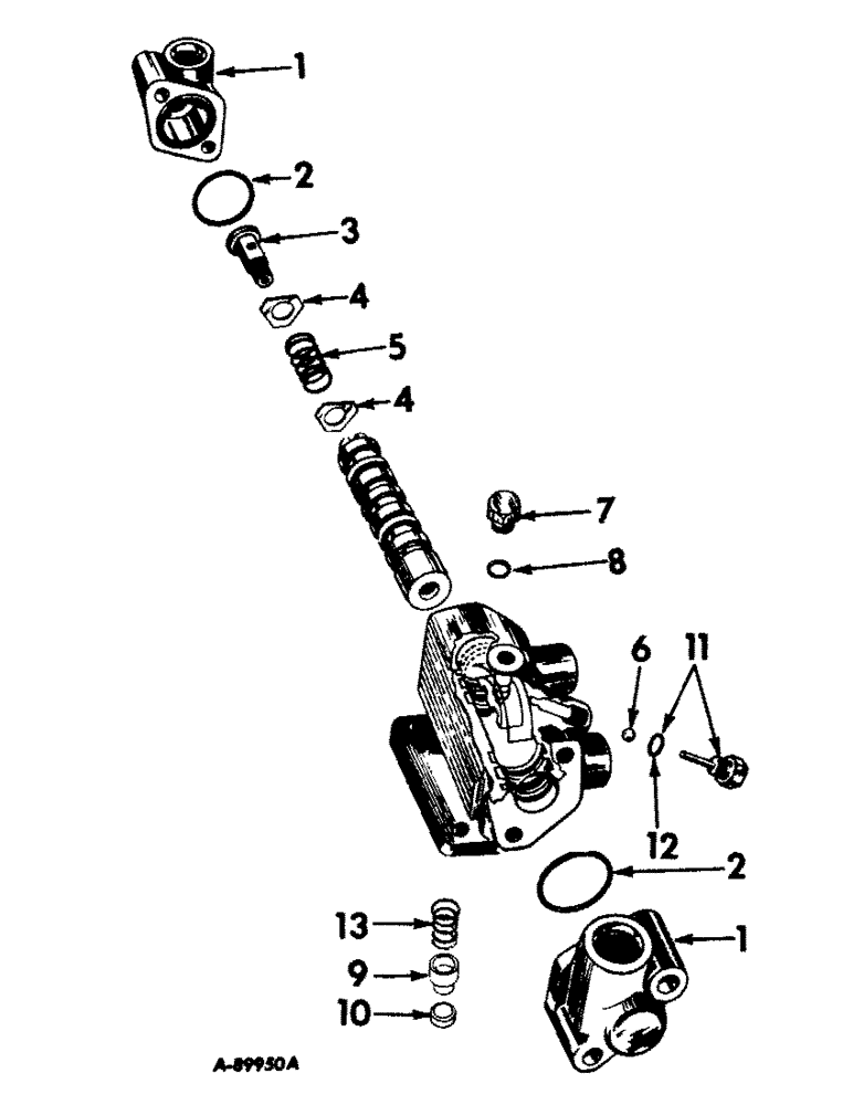 Схема запчастей Case IH 826 - (10-15) - HYDRAULICS, POWER STEERING PILOT VALVE (07) - HYDRAULICS