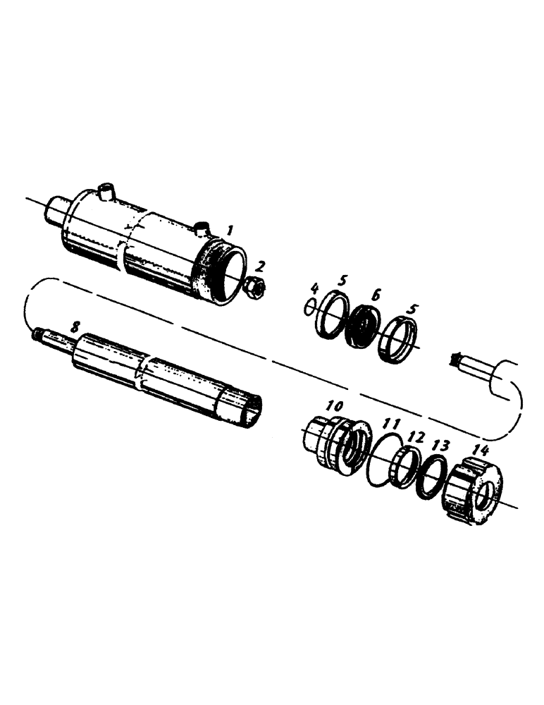 Схема запчастей Case IH 7700 - (B02-07) - HYDRAULIC CYLINDER, TRACK ADJUSTER, 7700 Hydraulic Components & Circuits