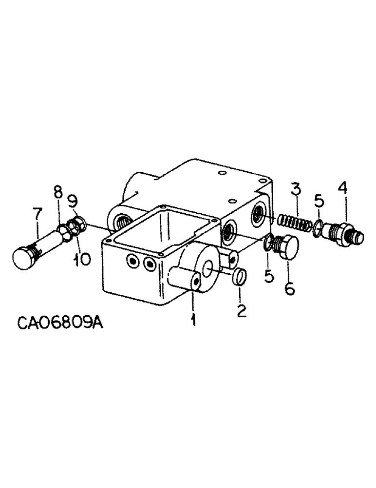 Схема запчастей Case IH 786 - (10-37) - HYDRAULIC, PRIORITY VALVE ASSEMBLY, BASIC MODELS WITHOUT DRAFT CONTROL (07) - HYDRAULICS