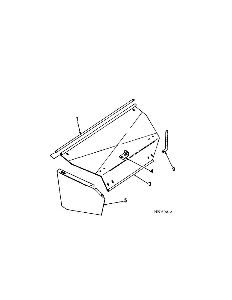 Схема запчастей Case IH 230 - (09-4[A]) - FRAME, WINDROWER REAR DEFLECTOR (12) - FRAME