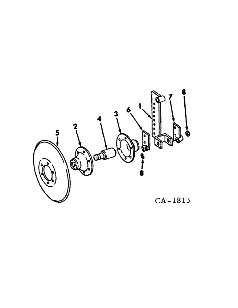 Схема запчастей Case IH 500 - (E-50) - DISK FURROWING ATTACHMENT, 9-1/4 IN., ONE PER ROW 