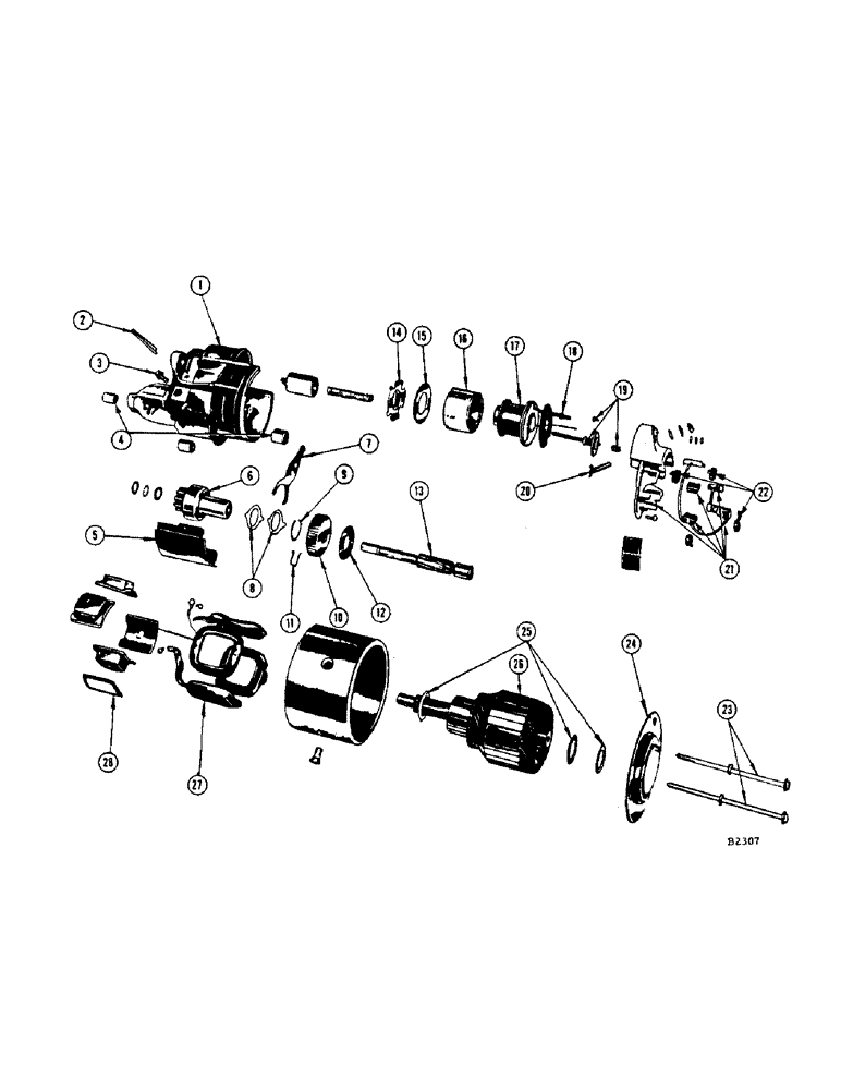 Схема запчастей Case IH 960 - (262) - STARTING MOTOR (55) - ELECTRICAL SYSTEMS