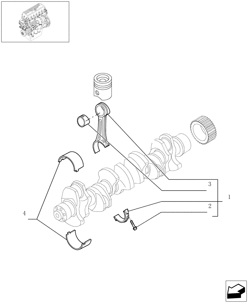 Схема запчастей Case IH STEIGER 385 - (02-39) - CONNECTING ROD, STEIGER 385 / 435 & 485 (02) - ENGINE