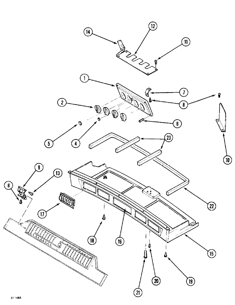 Схема запчастей Case IH 5150 - (9E-58) - HEATING AND VENTILATION CONTROL (09) - CHASSIS/ATTACHMENTS