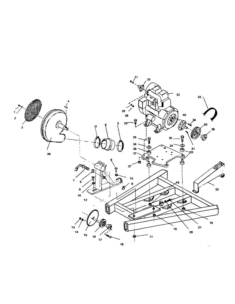 Схема запчастей Case IH 1002 - (32) - ENGINE AND MOUNTING, DIESEL ONLY 