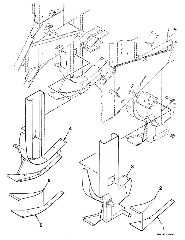 Схема запчастей Case IH 8580 - (07-24) - STRUT ASSEMBLY, LEFT AND RIGHT (12) - MAIN FRAME