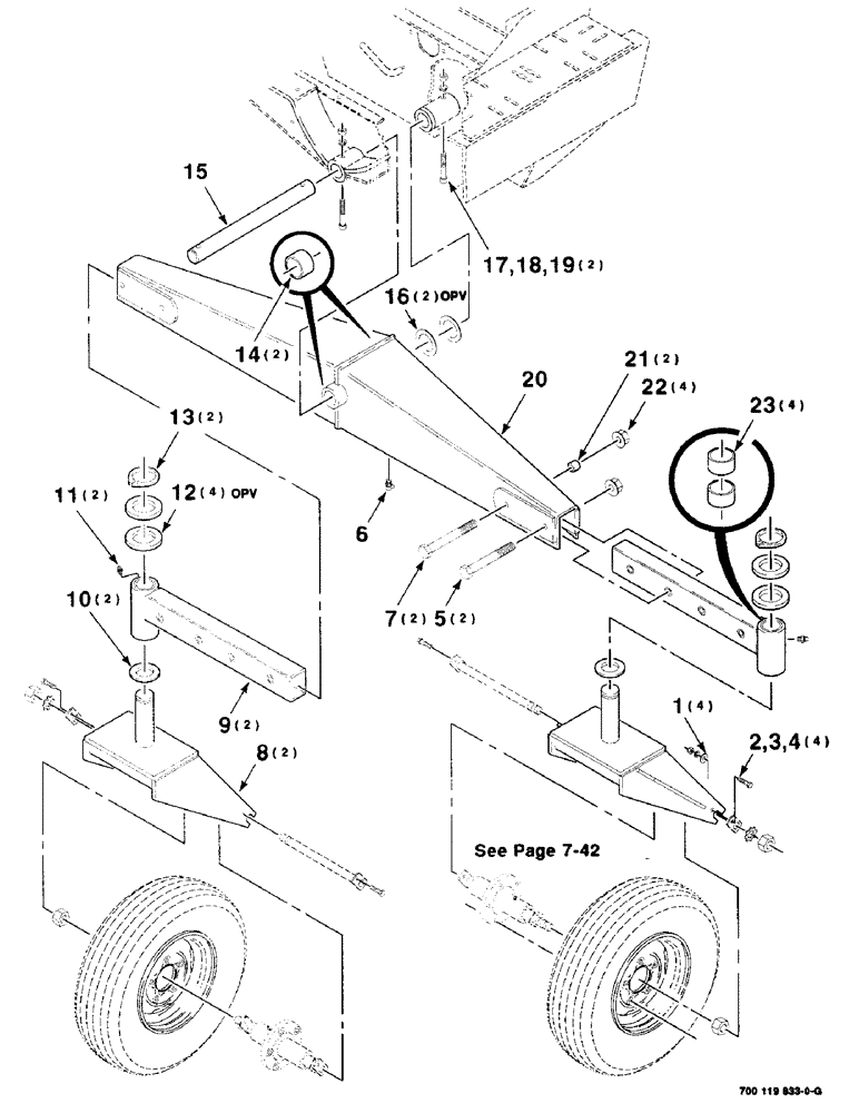 Схема запчастей Case IH 8850 - (07-40) - TAIL WHEEL ASSEMBLY (09) - CHASSIS