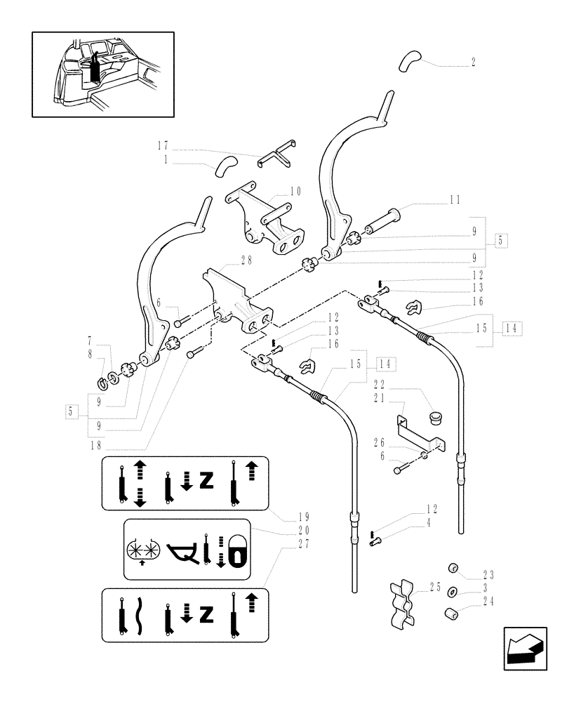 Схема запчастей Case IH MXU125 - (1.96.2) - CONTROL VALVE CONTROL (10) - OPERATORS PLATFORM/CAB